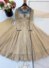 Jf 058 Crush Embroidery Thread Work Gown